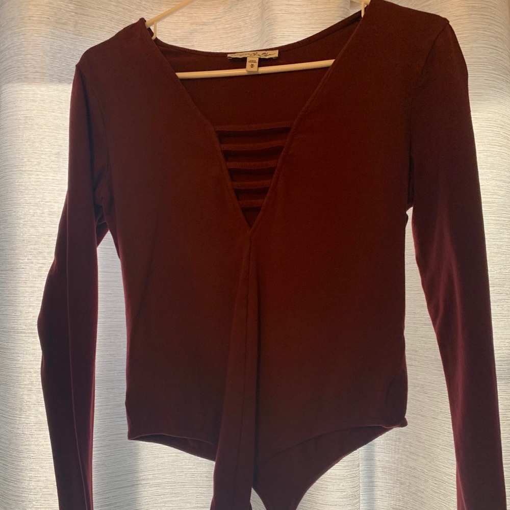 Express burgundy bodysuit!